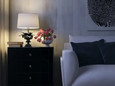 Agave Desk Lamp 3D model