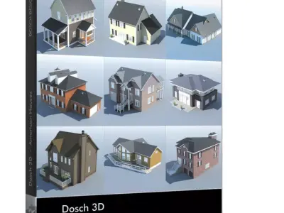 DOSCH 3D -  American Houses 3D model