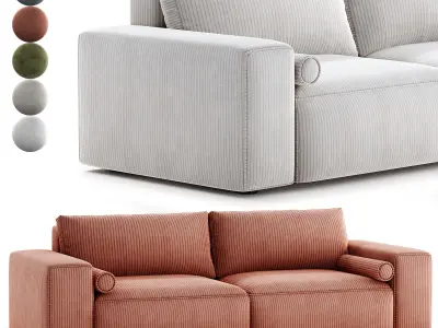 Sofa Soft z funkcja spania 3D model