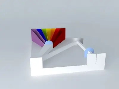 Spectroscope rainbow prism Free 3D model