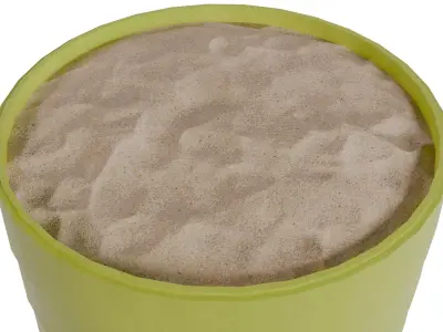 Sand Barrel V1 Low-poly 3D model