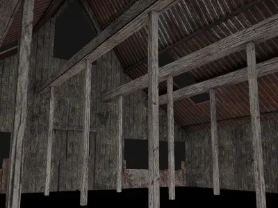 Barn 05 Low-poly 3D model