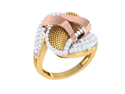 Women Ring  Render 3dm STL OBJ FBX Details 3D print model 130