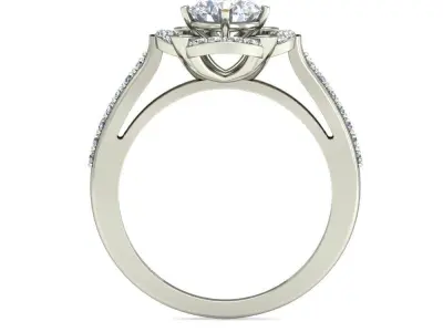 Women Ring  Render 3dm STL OBJ FBX Details 3D print model 390