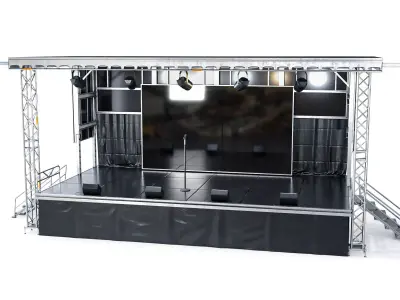 Mobile Outdoor Stage 3D model