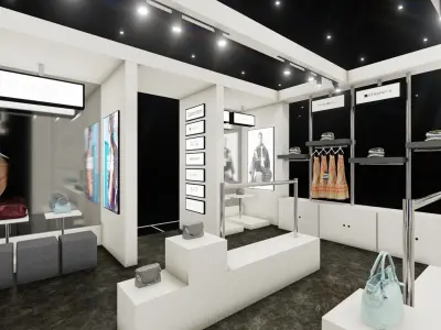 Brandys Store Booth Design 3D model