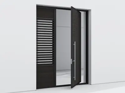 Aluminium door 240 3D model