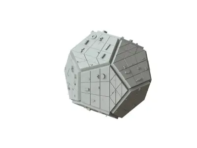 Sci Fi Object No 2153 Low Poly Low-poly 3D model