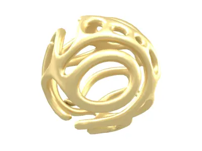 Abstract Sphere v12 001 Low-poly 3D model