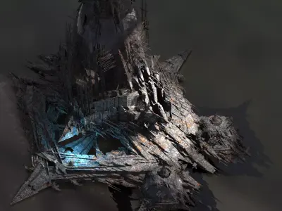 Locust Queen Ocean pyramid  3D model