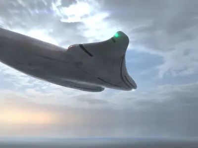 Asimetric Spaceship 3D model