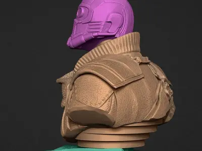 StarLord - Bust 3D print model