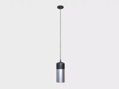 Black Hanging Lamp Low-poly 3D model