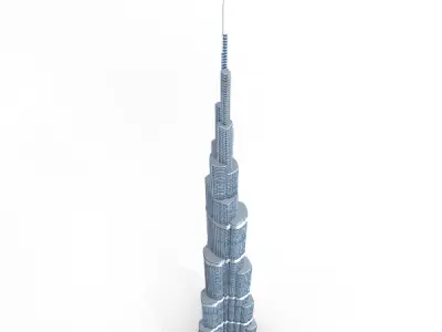 Burj Khalifa 3D model