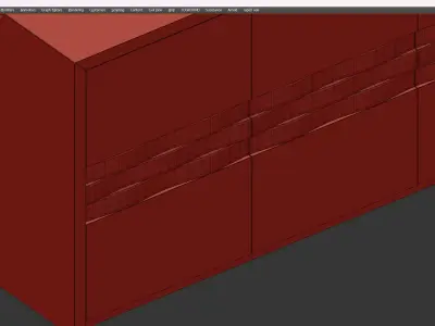 GINGER SIDEBOARD Low-poly 3D model