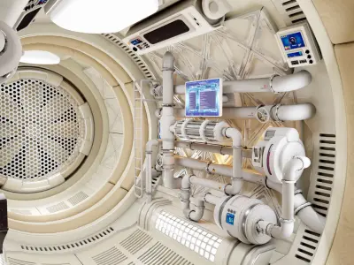 Spaceship Maintenance Corridor  3D model