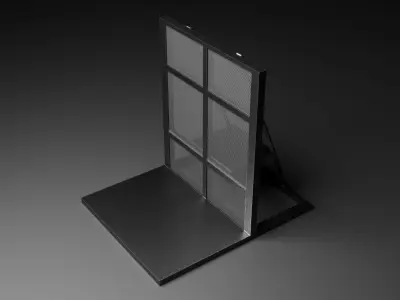 Concert Event Barrier  Low-poly 3D model
