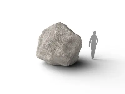 Rock M09A Low-poly 3D model