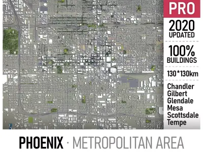 Phoenix - Metropolitan Area 3D Model Pack