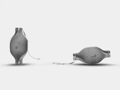 Lampe a poser BulM M by lairial luminaire bordeaux Free 3D model
