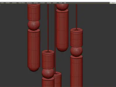 FULCRUM CHANDELIER Low-poly 3D model