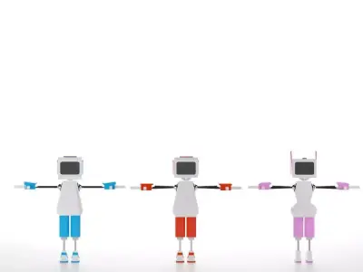 Robot Low-poly 3D model