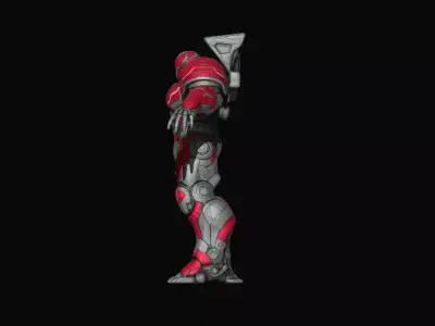 mech robot  Low-poly 3D model