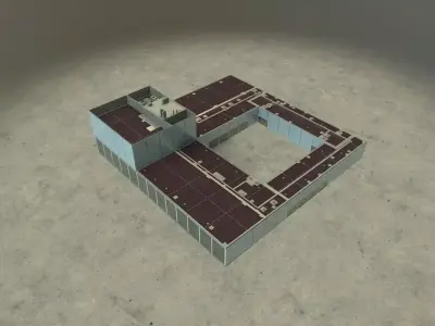 EDDB Fire Department Low-poly 3D model