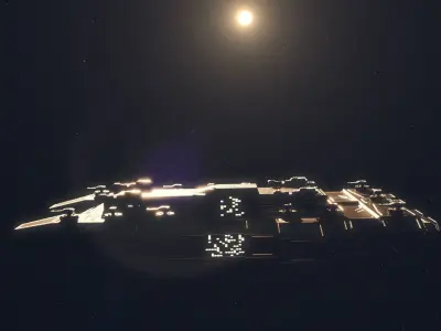 Warship Freedom Free low-poly 3D model