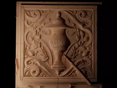 lamp CNC 3d Print High Relief Sand Casting 3D print model