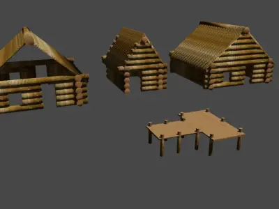 Low Poly PS1 PSX Models Low-poly 3D model