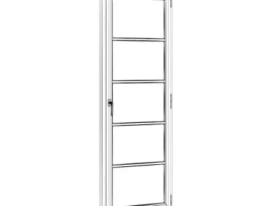 Plastic Window 900mm x 2400mm 3D model