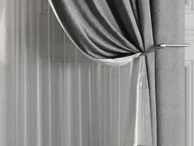 Curtain Set 501C 3D model