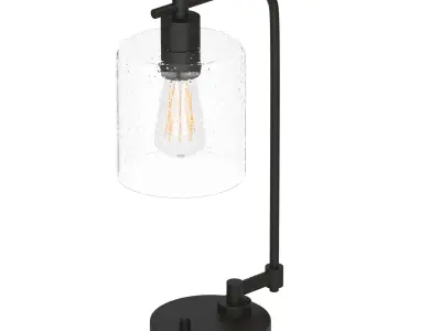 Industrial Table Lamp Low-poly 3D model