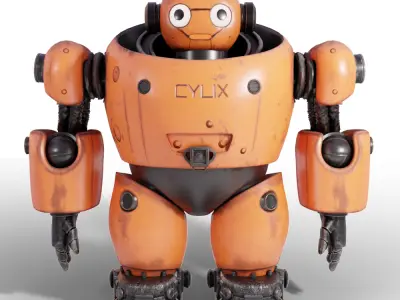 Steampunk Robot 3D model