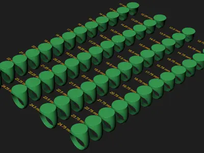 20 mm Signet ring Pack 3D print model