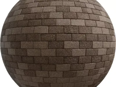 Two Tone Exposed Aggregate Paver Bricks Texture