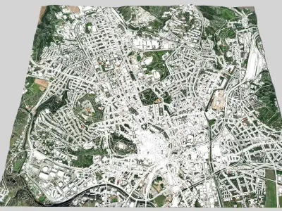 Cityscape Brno Czech Republic 3D model