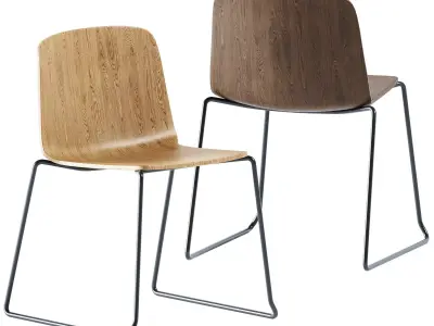 Sled Base Chair Rama by Kristalia 3D model