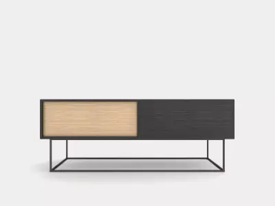Low sideboard out of wood 3D model