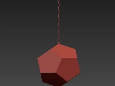 Divinare ball hanging from chain 3D model