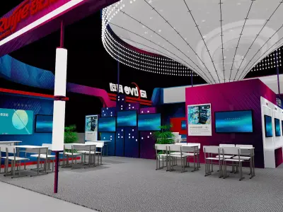 Booth design 3D model