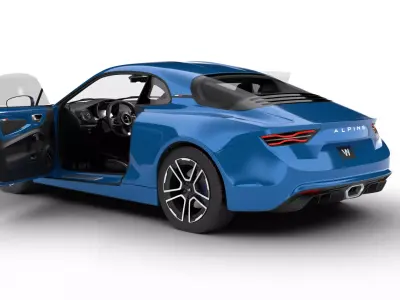 Alpine A110 2018 HQ 3d model 3D model