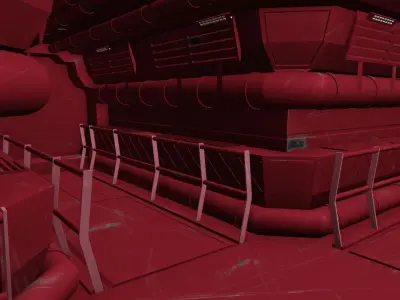 Scy-fy corridor 3D model