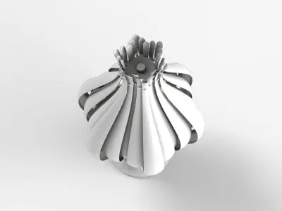Onion Lamp Low-poly 3D model