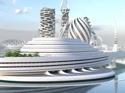  Sci-Fi Futuristic City 