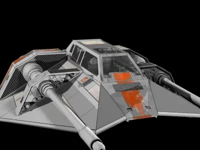 Star Wars T47 Snowspeeder 3D model