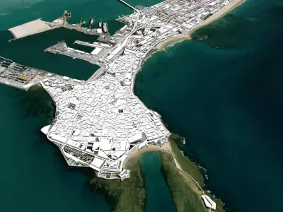 Cityscape Cadiz Spain 3D model