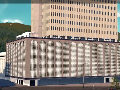 Franklin Exchange Low-poly 3D model