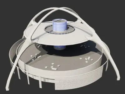 Lax Airport main Buildings 3D model